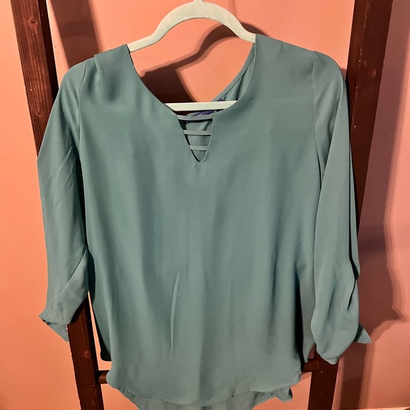 Teal Apt 9 size large dress top - Picture 1 of 2